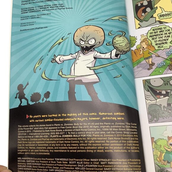 Plants Vs. Zombies: Bully For You Paperback Comic Book By Paul Tobin 2015 - Picture 13 of 16